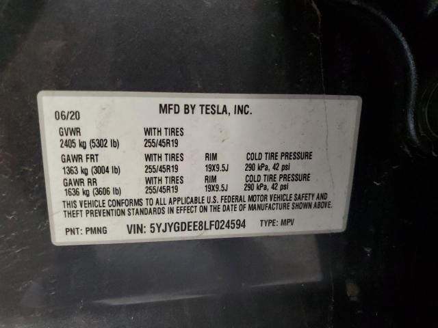 Photo 11 VIN: 5YJYGDEE8LF024594 - TESLA MODEL Y 