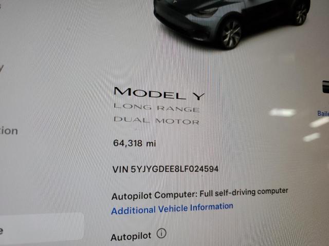 Photo 8 VIN: 5YJYGDEE8LF024594 - TESLA MODEL Y 