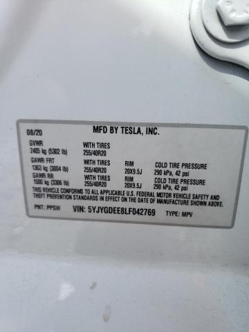 Photo 11 VIN: 5YJYGDEE8LF042769 - TESLA MODEL Y 