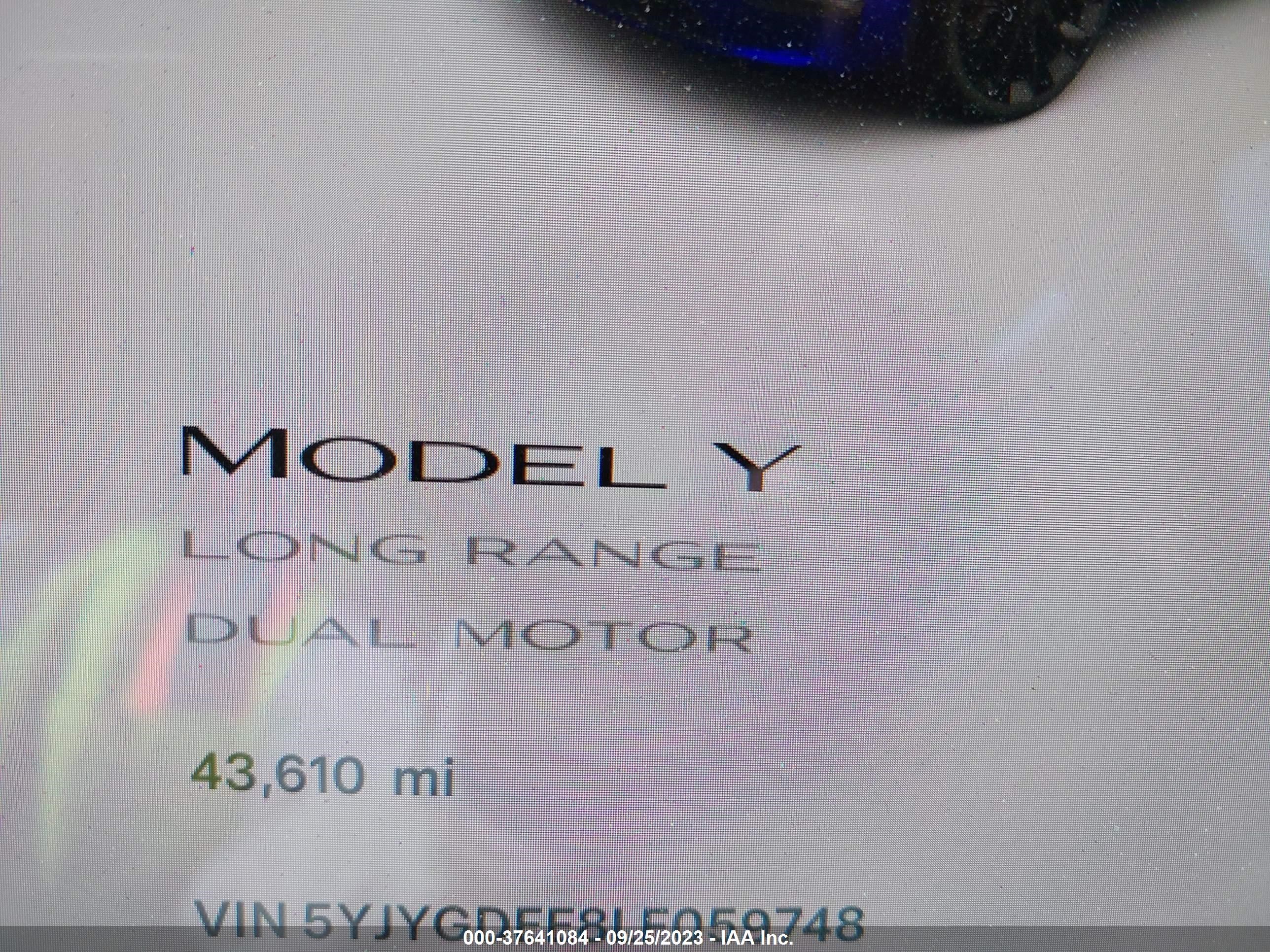 Photo 14 VIN: 5YJYGDEE8LF059748 - TESLA MODEL Y 