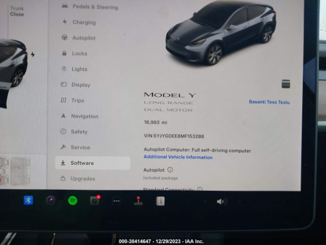 Photo 6 VIN: 5YJYGDEE8MF153288 - TESLA MODEL Y 