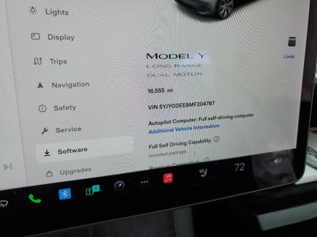 Photo 8 VIN: 5YJYGDEE8MF204787 - TESLA MODEL Y 