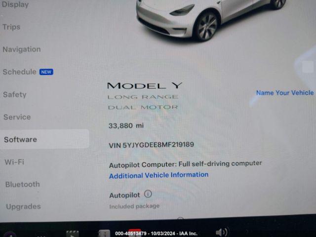 Photo 6 VIN: 5YJYGDEE8MF219189 - TESLA MODEL Y 