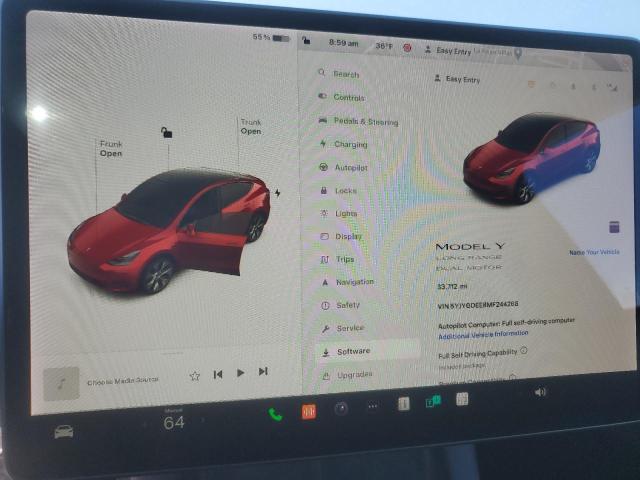 Photo 8 VIN: 5YJYGDEE8MF244268 - TESLA MODEL Y 