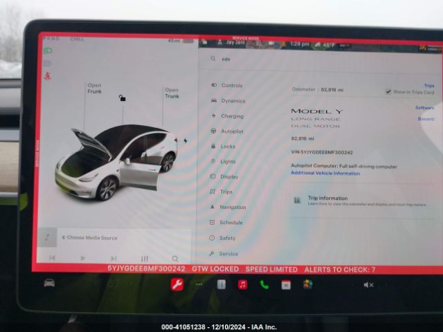 Photo 6 VIN: 5YJYGDEE8MF300242 - TESLA MODEL Y 