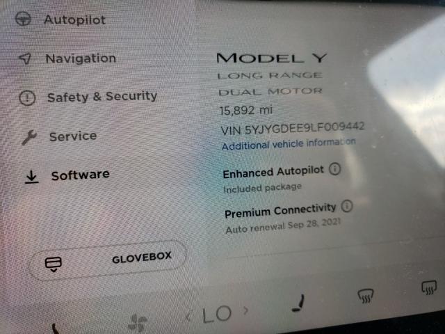 Photo 7 VIN: 5YJYGDEE9LF009442 - TESLA MODEL Y 