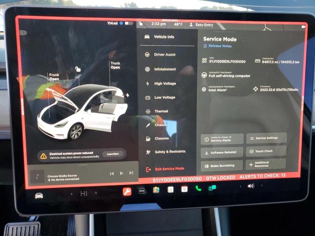 Photo 8 VIN: 5YJYGDEE9LF030050 - TESLA MODEL Y 