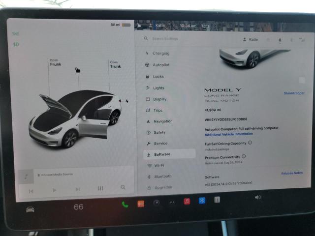 Photo 8 VIN: 5YJYGDEE9LF030808 - TESLA MODEL Y 