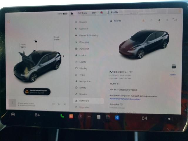 Photo 8 VIN: 5YJYGDEE9MF078830 - TESLA MODEL Y 