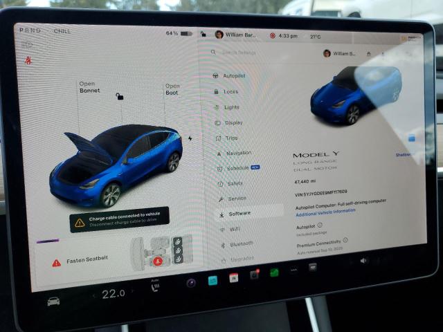 Photo 8 VIN: 5YJYGDEE9MF117609 - TESLA MODEL Y 