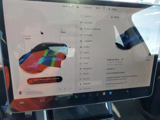 Photo 8 VIN: 5YJYGDEEXLF014293 - TESLA MODEL Y 