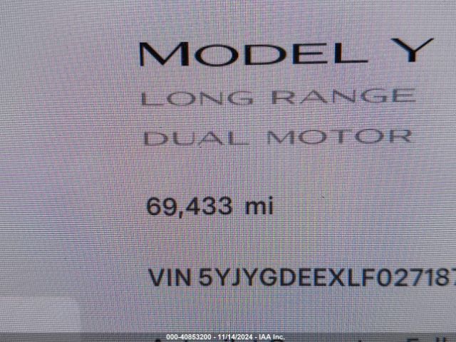 Photo 6 VIN: 5YJYGDEEXLF027187 - TESLA MODEL Y 