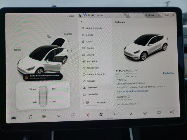 Photo 7 VIN: 5YJYGDEEXLF038268 - TESLA MODEL Y 