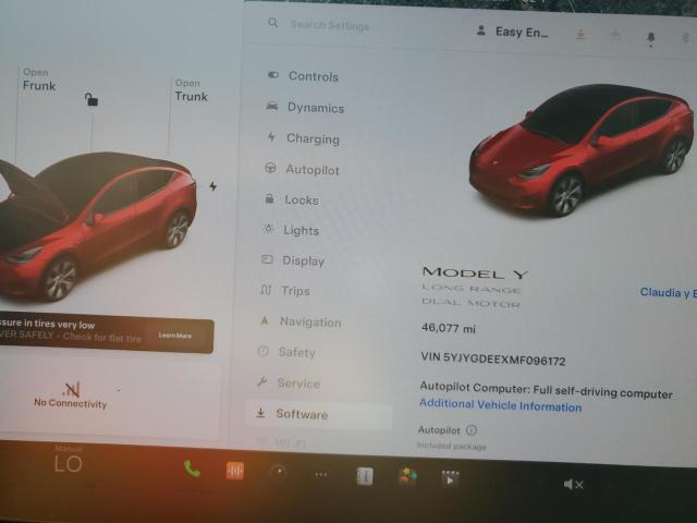 Photo 8 VIN: 5YJYGDEEXMF096172 - TESLA MODEL Y 