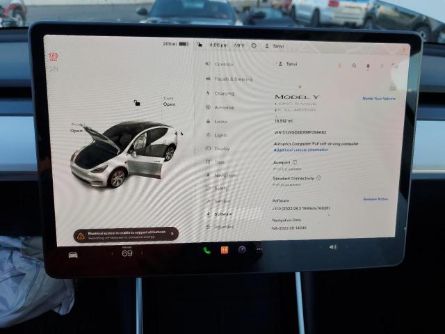 Photo 8 VIN: 5YJYGDEEXMF098682 - TESLA MODEL Y 