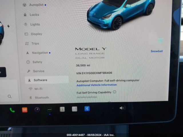 Photo 6 VIN: 5YJYGDEEXMF186406 - TESLA MODEL Y 