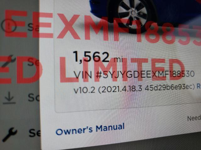 Photo 7 VIN: 5YJYGDEEXMF188530 - TESLA MODEL Y 