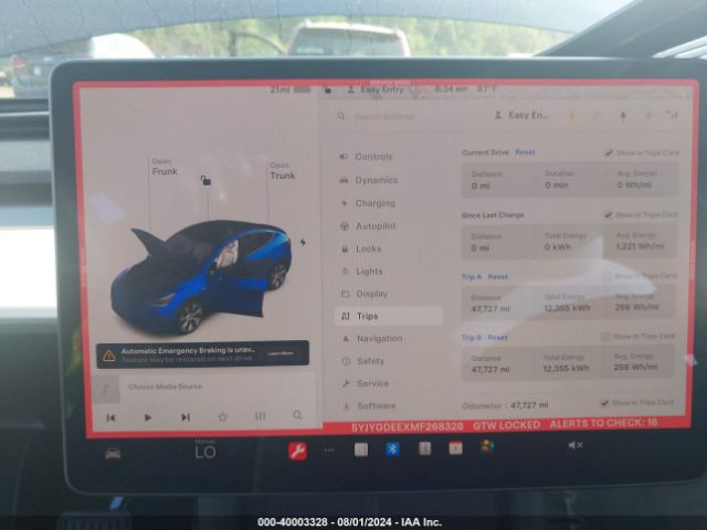 Photo 6 VIN: 5YJYGDEEXMF268328 - TESLA MODEL Y 