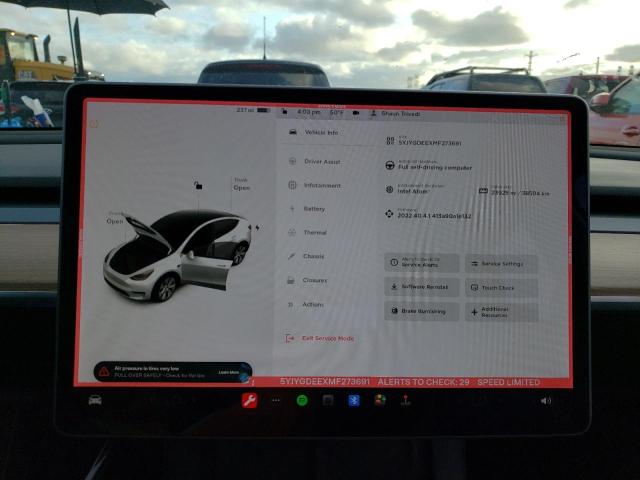 Photo 8 VIN: 5YJYGDEEXMF273691 - TESLA MODEL Y 