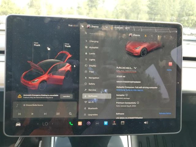 Photo 8 VIN: 5YJYGDEF0MF098960 - TESLA MODEL Y 