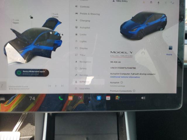 Photo 8 VIN: 5YJYGDEF1LF049796 - TESLA MODEL Y 