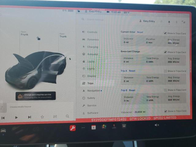 Photo 8 VIN: 5YJYGDEF1MF072402 - TESLA MODEL Y 