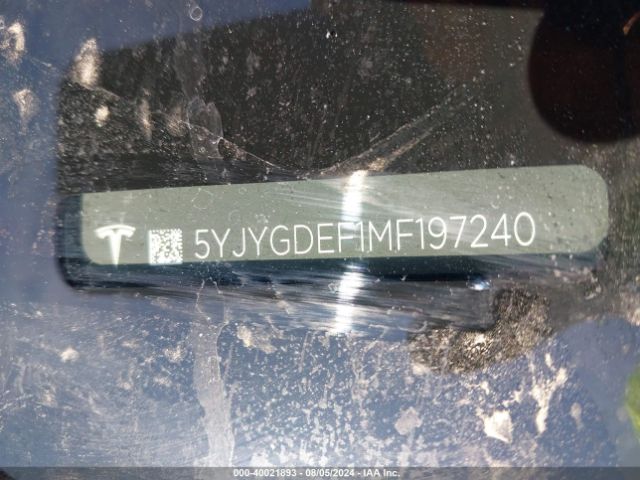 Photo 8 VIN: 5YJYGDEF1MF197240 - TESLA MODEL Y 