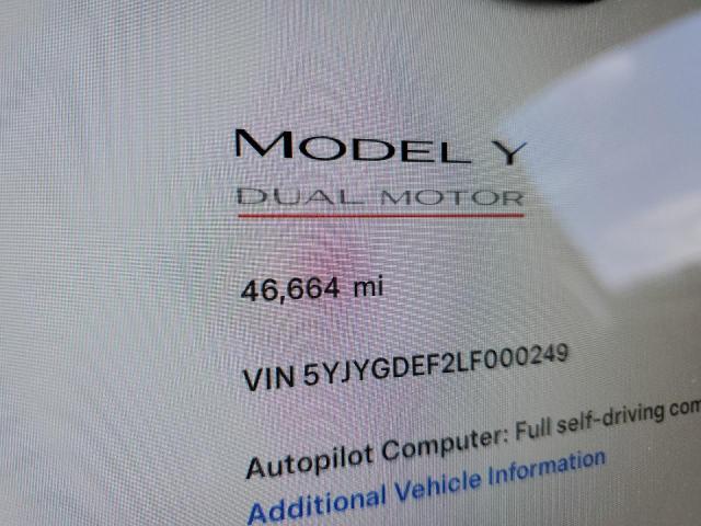 Photo 8 VIN: 5YJYGDEF2LF000249 - TESLA MODEL Y 