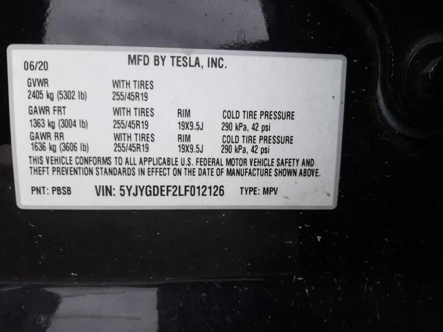 Photo 13 VIN: 5YJYGDEF2LF012126 - TESLA MODEL Y 