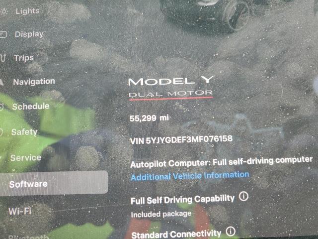 Photo 8 VIN: 5YJYGDEF3MF076158 - TESLA MODEL Y 