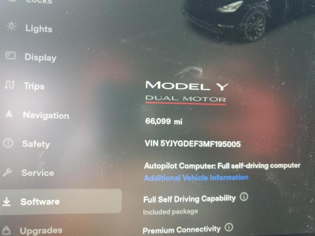 Photo 8 VIN: 5YJYGDEF3MF195005 - TESLA MODEL Y 