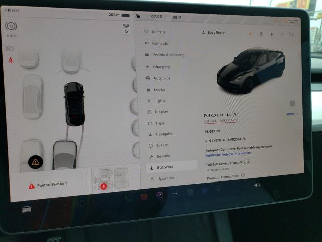 Photo 8 VIN: 5YJYGDEF4MF209476 - TESLA MODEL Y 