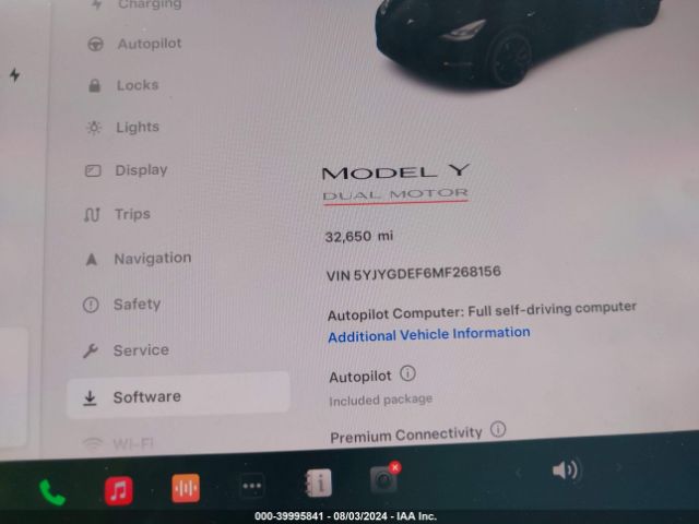 Photo 6 VIN: 5YJYGDEF6MF268156 - TESLA MODEL Y 