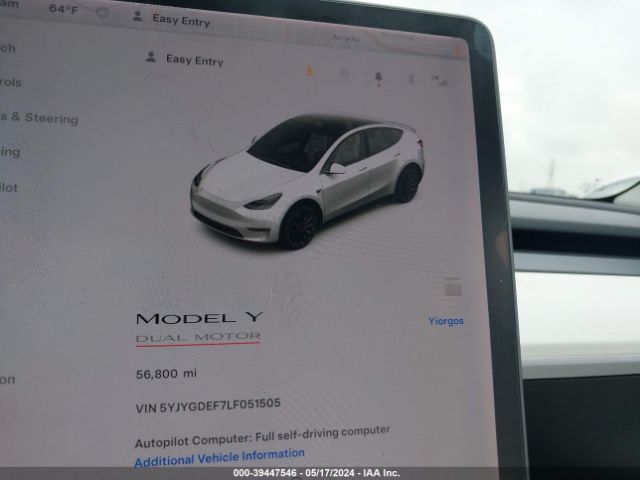 Photo 6 VIN: 5YJYGDEF7LF051505 - TESLA MODEL Y 