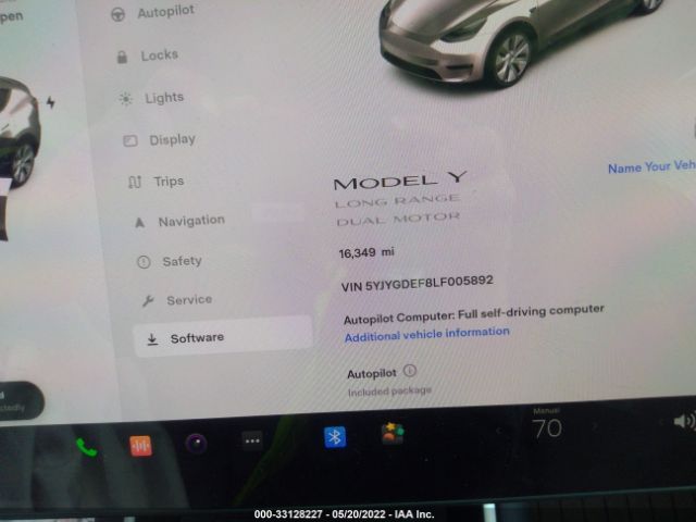 Photo 6 VIN: 5YJYGDEF8LF005892 - TESLA MODEL Y 