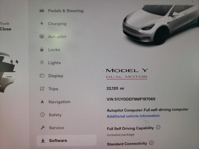 Photo 7 VIN: 5YJYGDEF9MF197065 - TESLA MODEL Y 