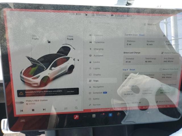 Photo 8 VIN: 5YJYGDEFXMF256754 - TESLA MODEL Y 