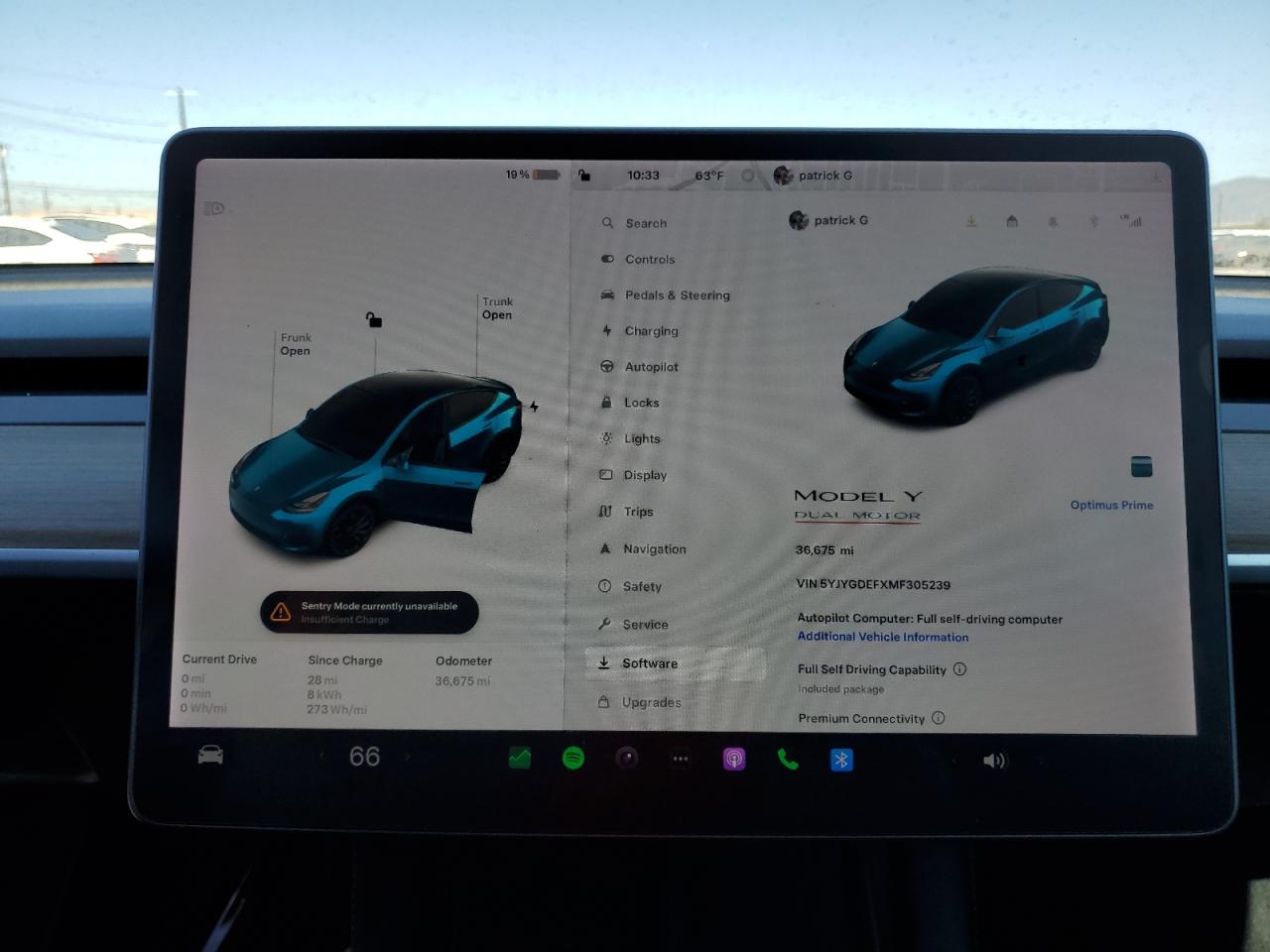 Photo 8 VIN: 5YJYGDEFXMF305239 - TESLA MODEL Y 