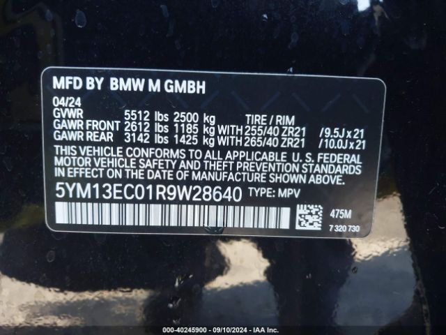 Photo 8 VIN: 5YM13EC01R9W28640 - BMW X3 