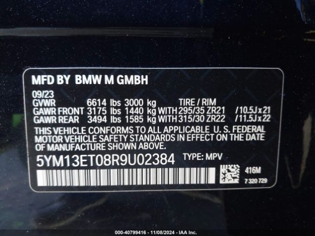 Photo 8 VIN: 5YM13ET08R9U02384 - BMW X5 