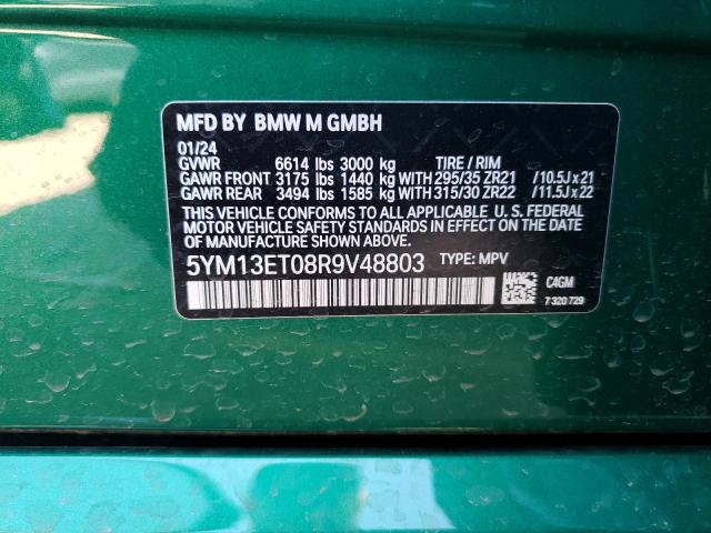 Photo 12 VIN: 5YM13ET08R9V48803 - BMW X5 M COMPE 