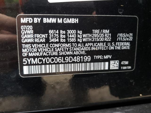 Photo 9 VIN: 5YMCY0C06L9D48199 - BMW X6 M 