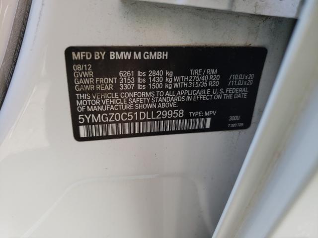 Photo 9 VIN: 5YMGZ0C51DLL29958 - BMW X6 M 