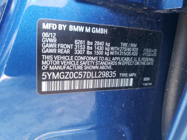 Photo 12 VIN: 5YMGZ0C57DLL29835 - BMW X6 M 