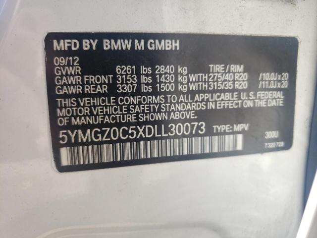 Photo 12 VIN: 5YMGZ0C5XDLL30073 - BMW X6 M 