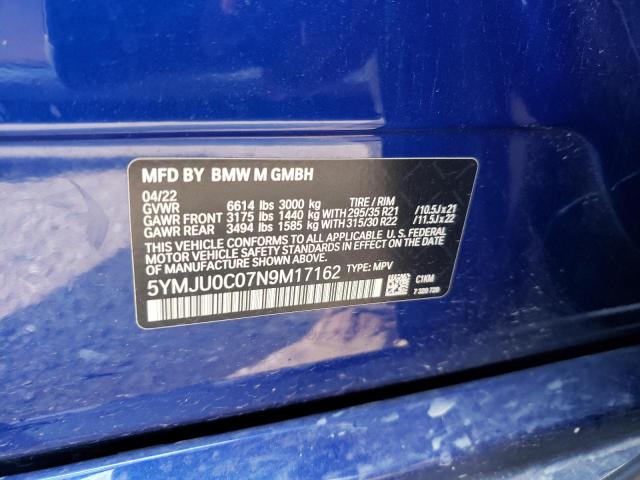 Photo 11 VIN: 5YMJU0C07N9M17162 - BMW X5 M 