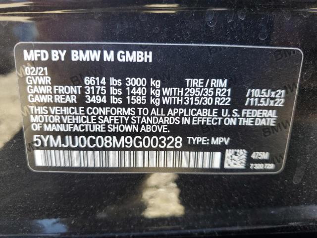 Photo 9 VIN: 5YMJU0C08M9G00328 - BMW X5 M 