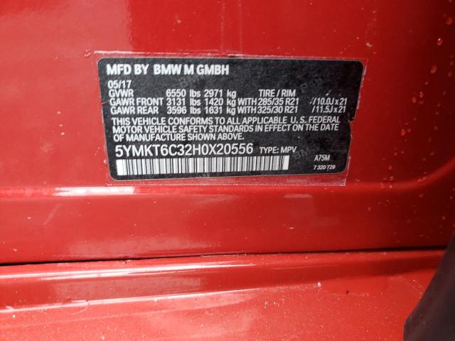 Photo 12 VIN: 5YMKT6C32H0X20556 - BMW X5 M 