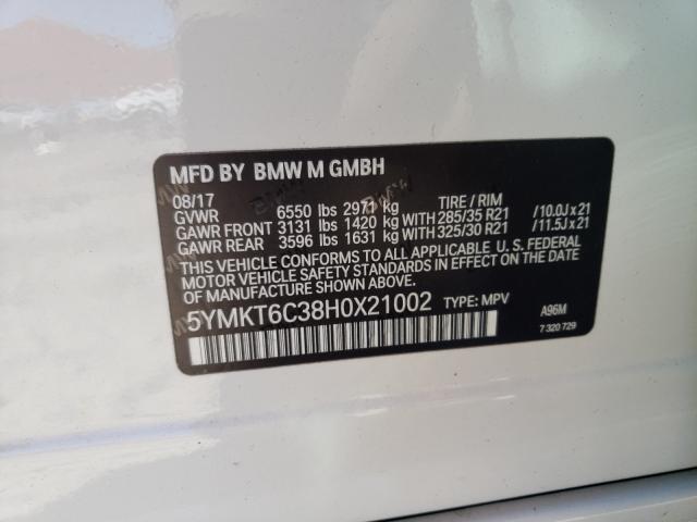 Photo 9 VIN: 5YMKT6C38H0X21002 - BMW X5 M 