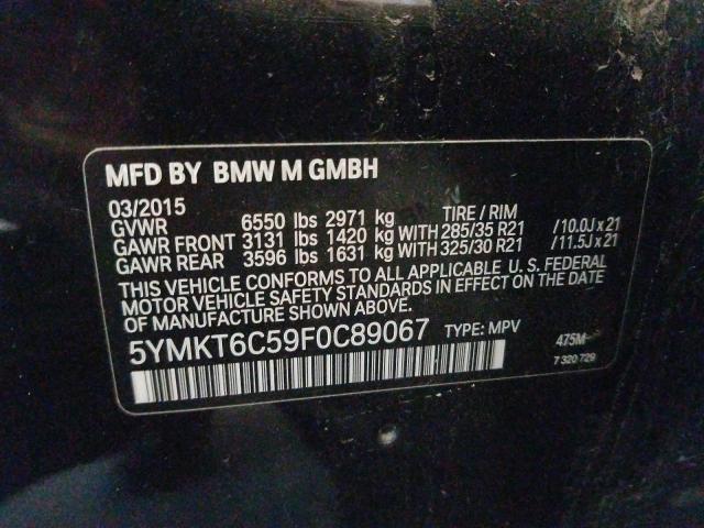 Photo 9 VIN: 5YMKT6C59F0C89067 - BMW X5 M 